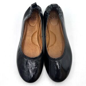 Sofft Kenni Scrunch-Back Ballet Flats Black Patent Leather Size 8